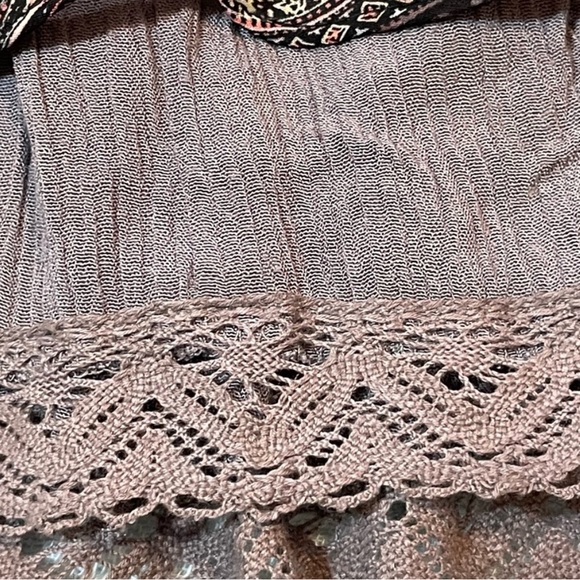 🆕 Free People Moonlight Bay Paisley Print w/bell sleeves Dress - Picture 4 of 5